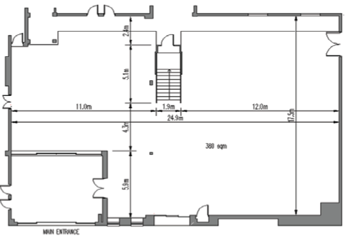 Big Shed Conferences in Leicester foyer plan 